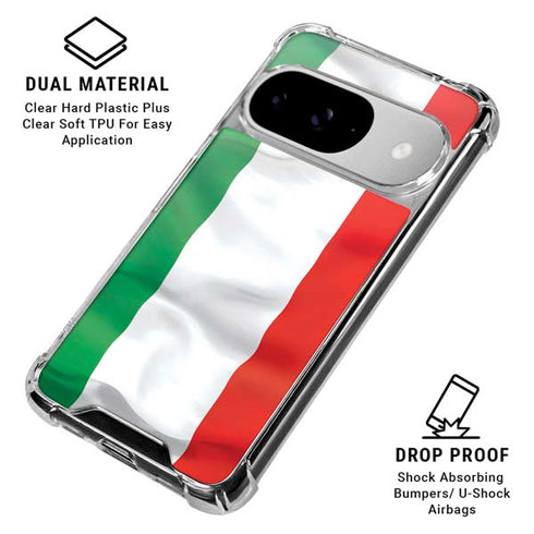 Italy Flag Google Pixel 10 Clear Case